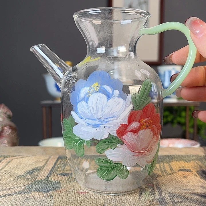 摆件景德柴烧茶杯多人