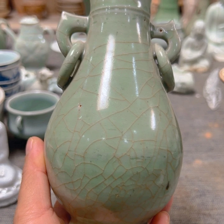 盖碗听*龙泉瓶完整不包邮