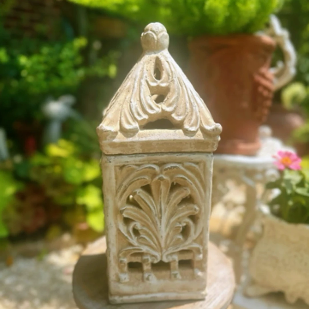 【南乔花园】水泥做旧风灯 露台花园客厅摆件复古风