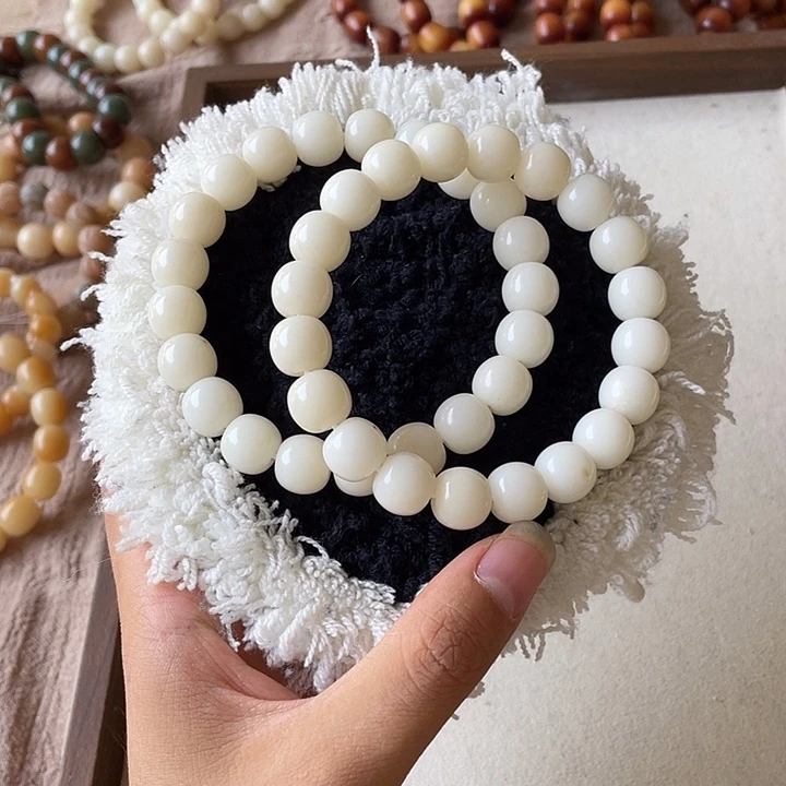 菩提根/象牙果手串卡12万目抛 苹果珠 干磨