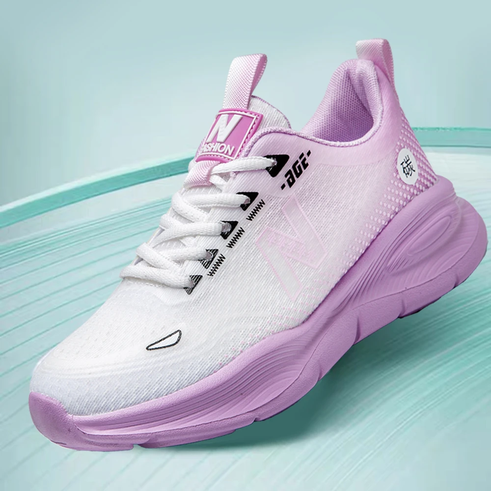 女士情侣户外运动春季跑步鞋透气健步鞋跑鞋透气踩屎感跑鞋休闲