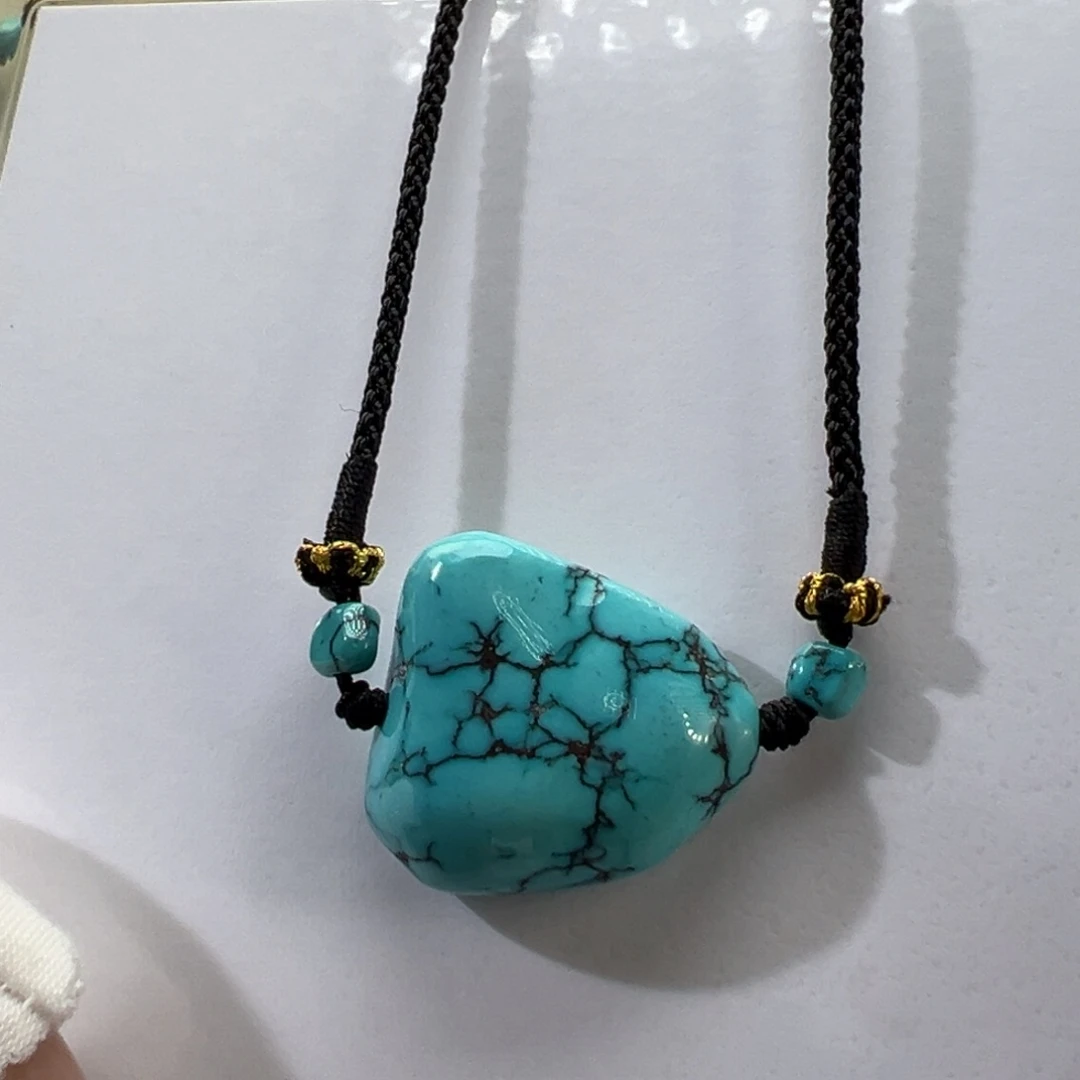 绿松石未镶嵌挂件