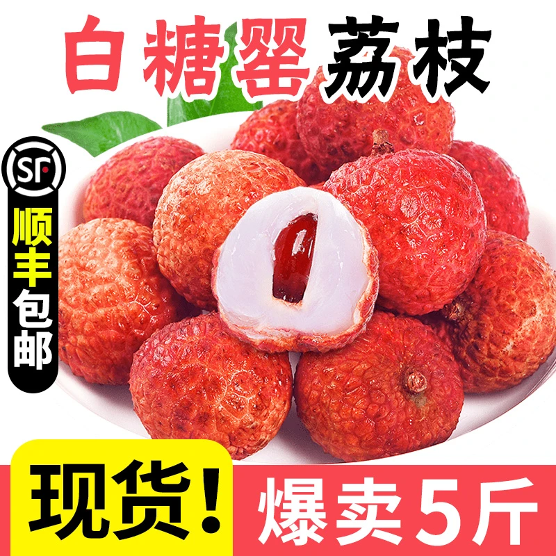 【京东顺丰冷链】广东白糖罂荔枝当季新鲜采摘多仓发货C