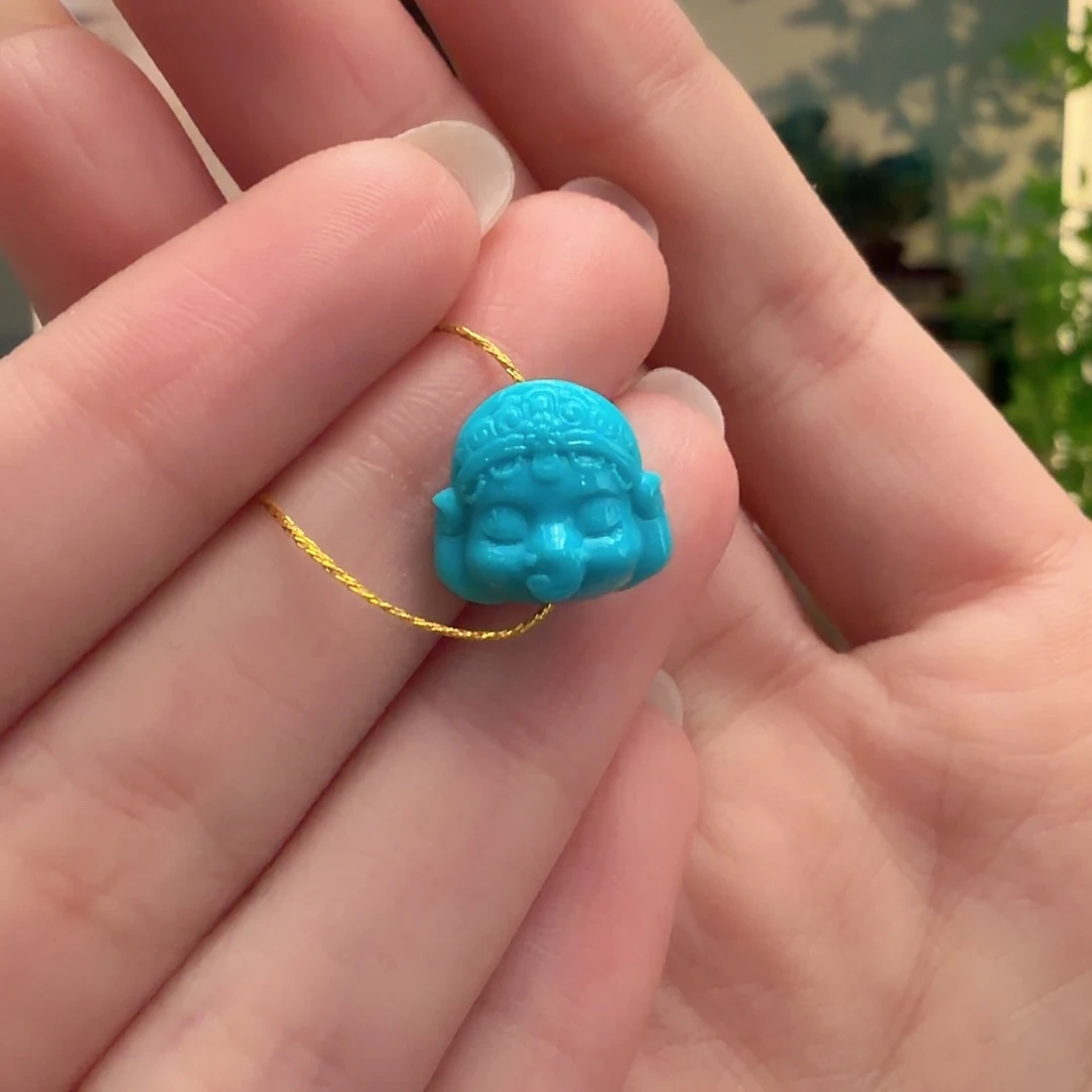 绿松石未镶嵌颈饰