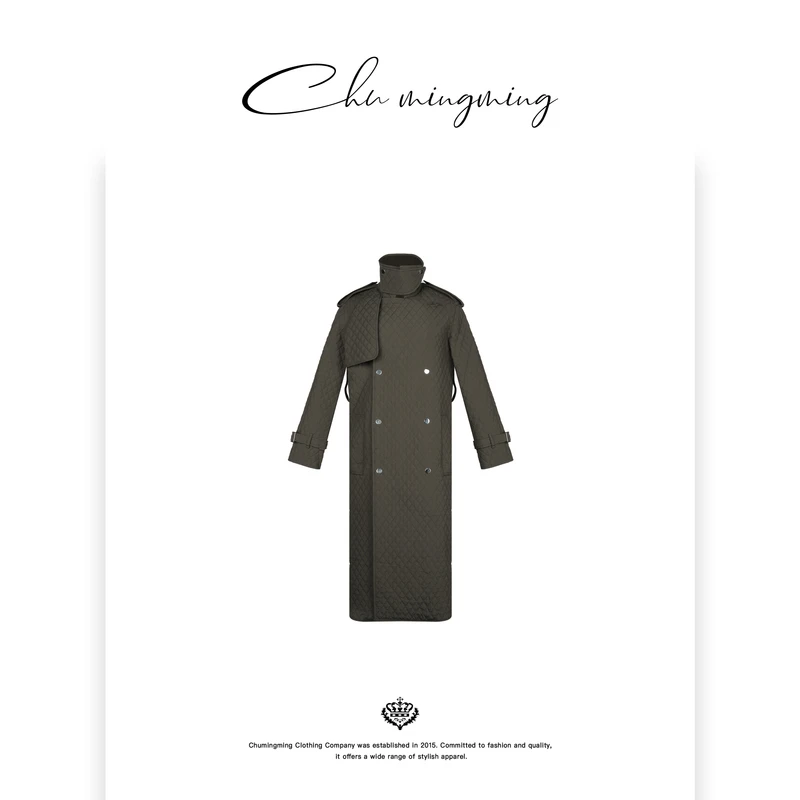 【CHU/2025SSNEW】原创设计《里尼》小菱格长外套ZC51
