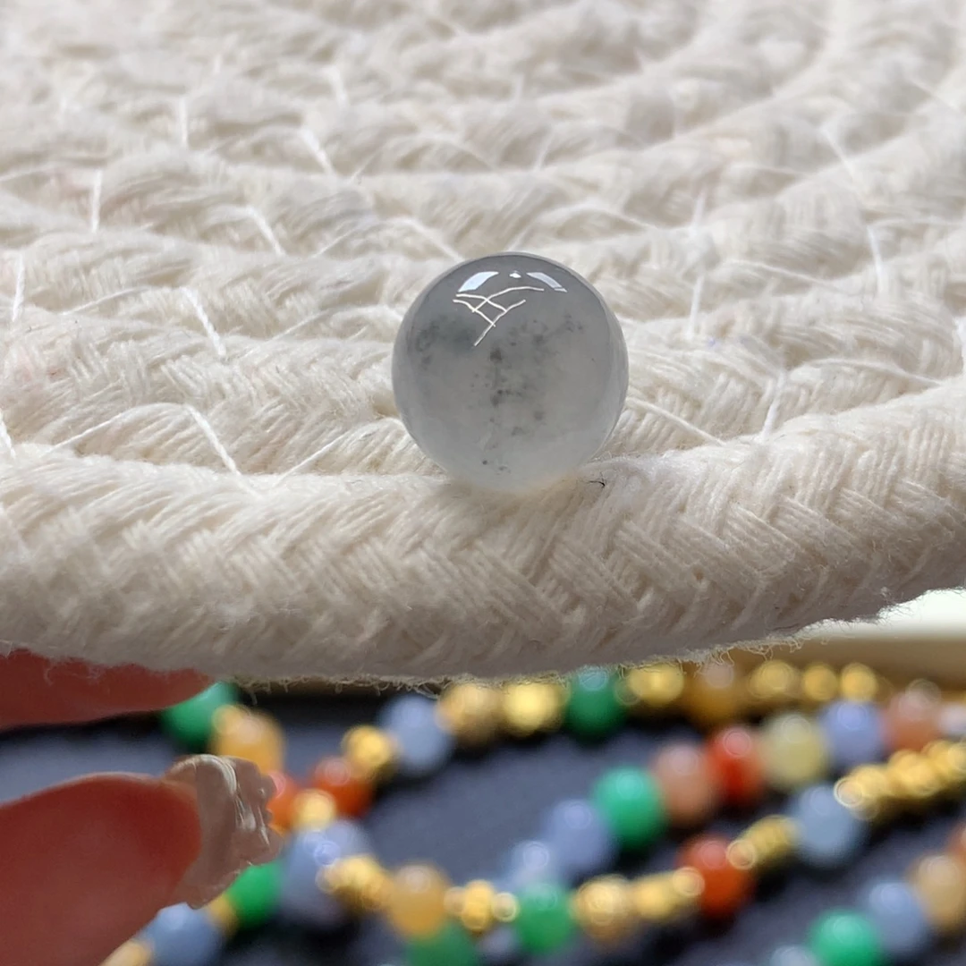 定制翡翠未镶嵌 毛货抛光定制 冰润胶乌鸡 卡10.2