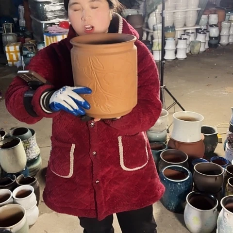 口21高24瑕疵盆子