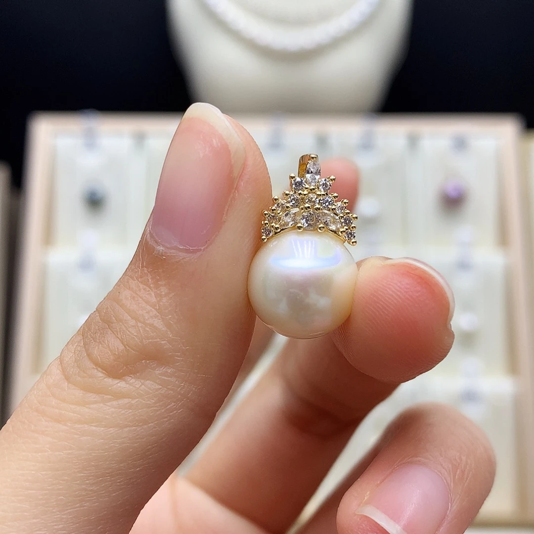 颈饰合金淡水珍珠