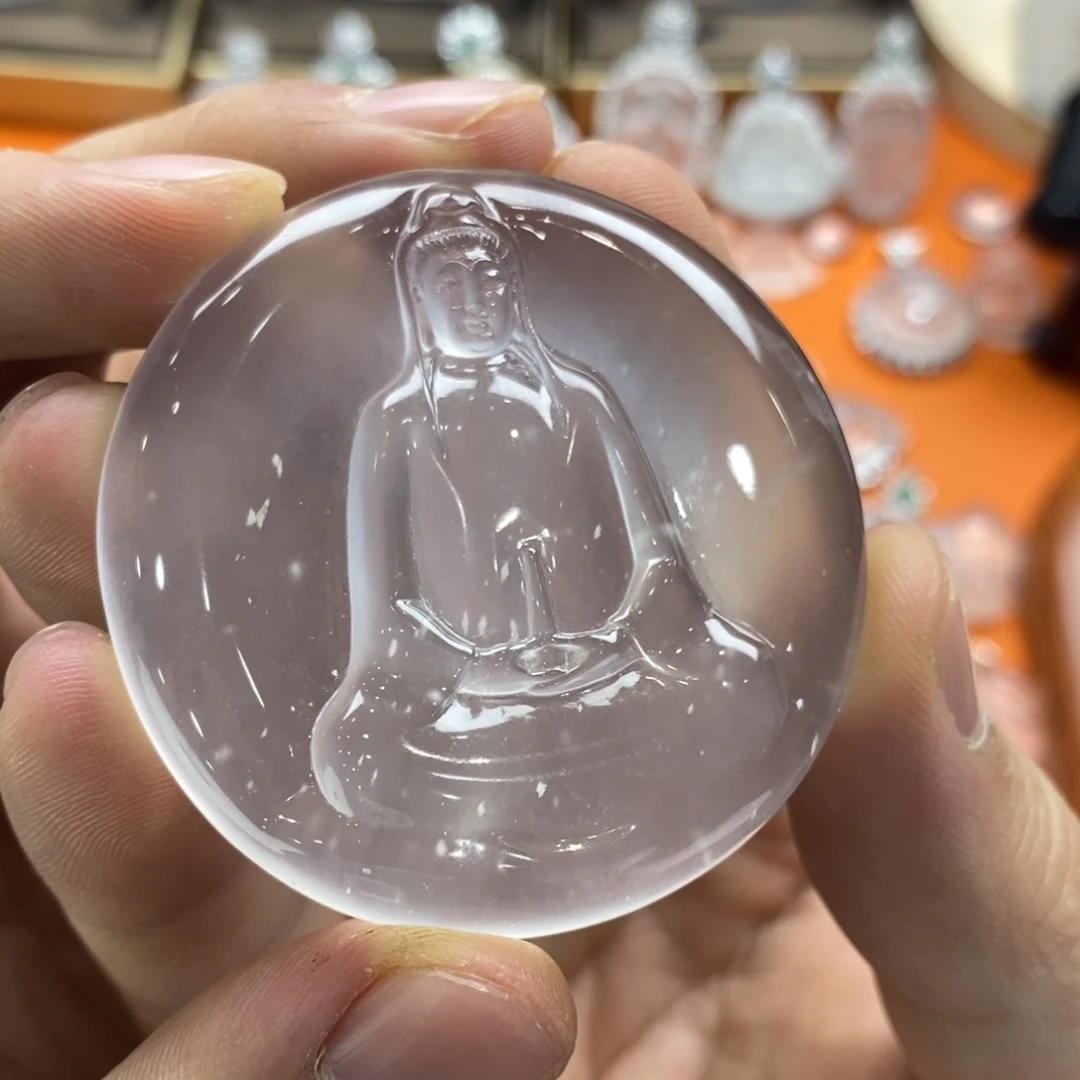 石英质玉吊坠(赠链)未镶嵌-*