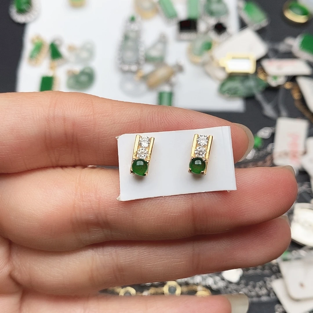 翡翠银S925镶嵌颈饰