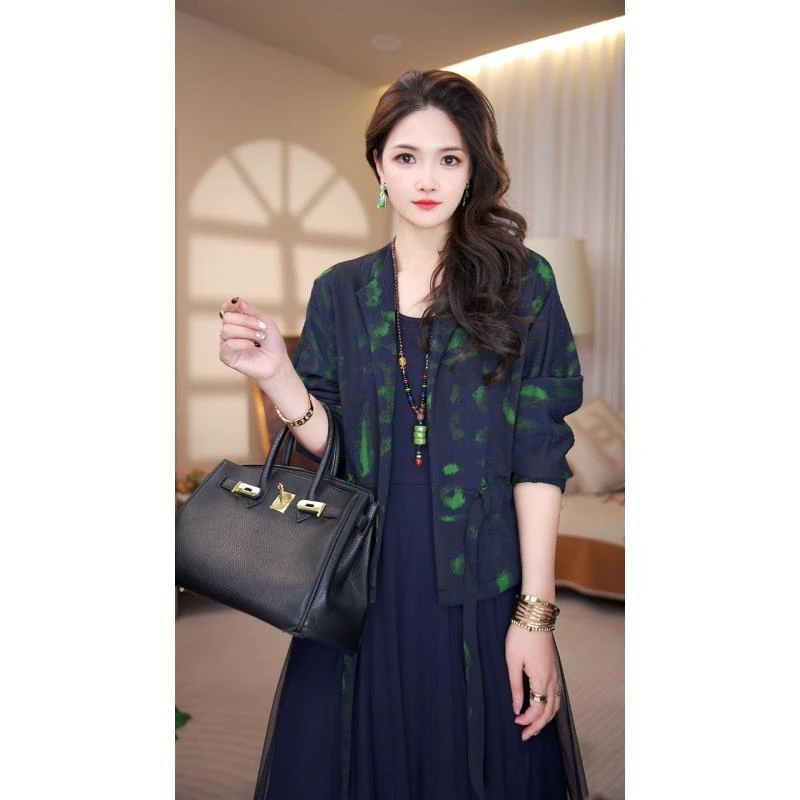 高端品质【丹枫迎秋】秋冬新款时尚百搭休闲短款开衫外套 - 7015#