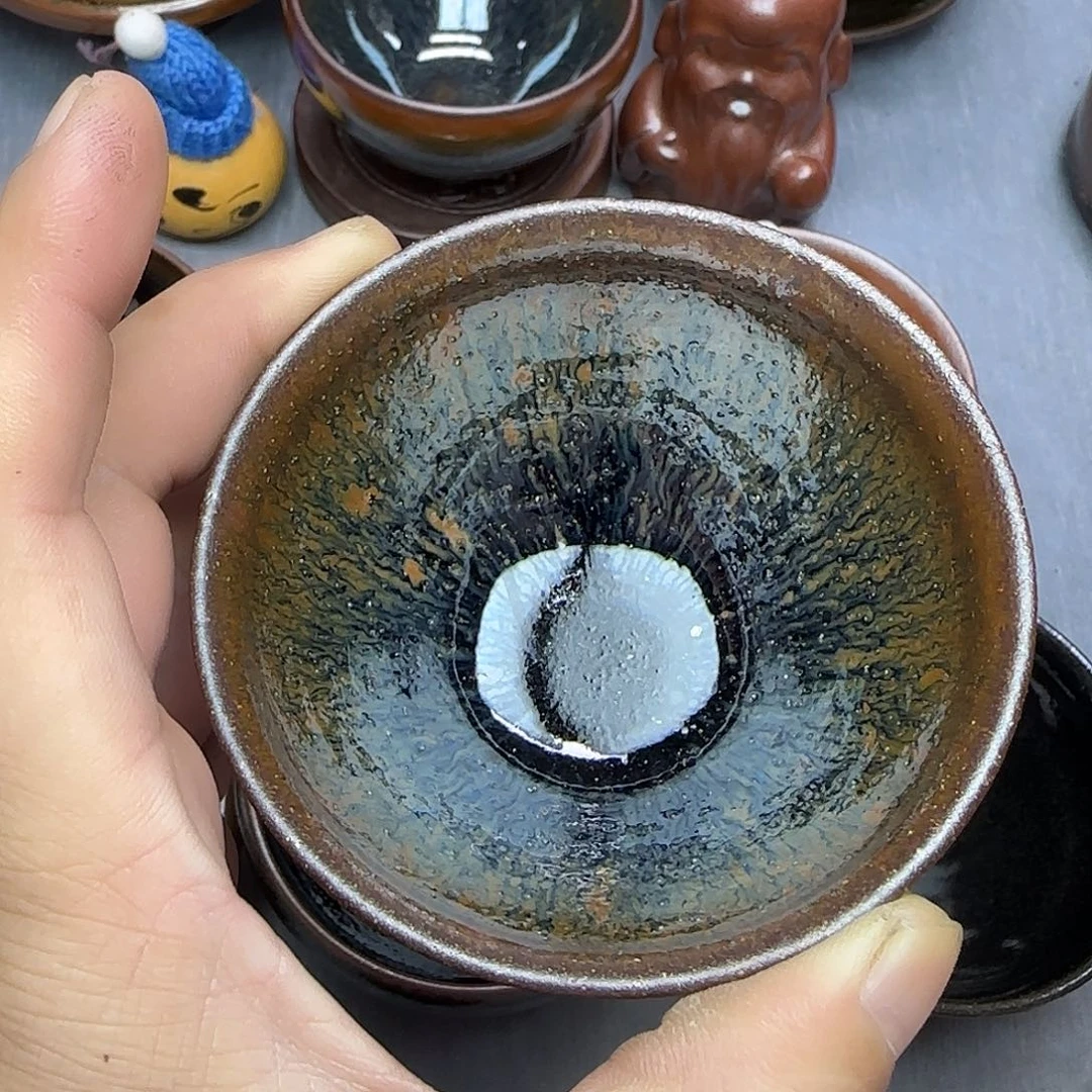 沙***洲茶盏印春堂柴烧建盏