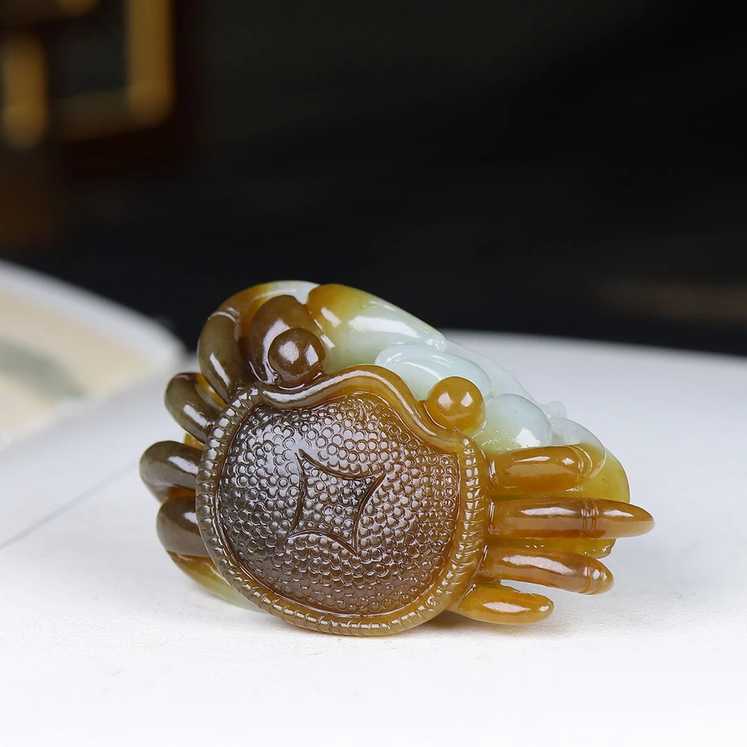 1228121和田玉糖玉螃蟹