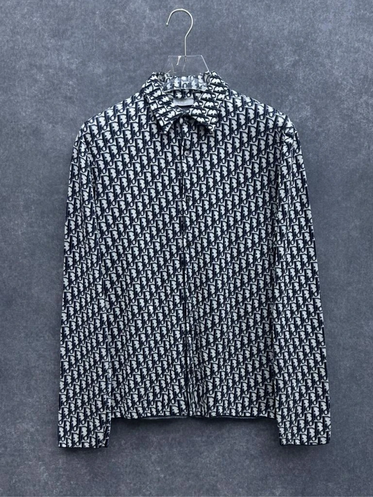99新 DIOR/迪奥 DIOR迪奥 老花满印针织衬衫s码 /1240