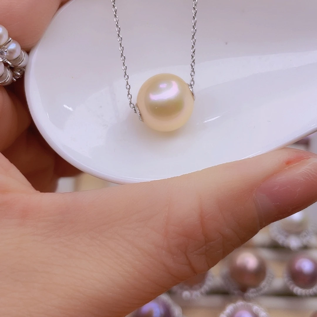 吊坠(赠链)淡水珍珠银S925镶嵌