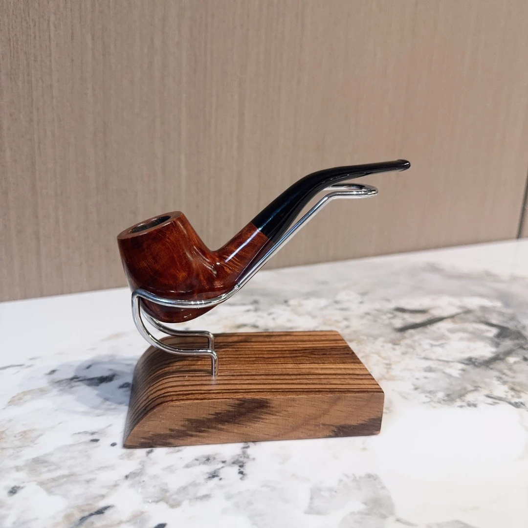 9毫米烟道 福尔摩斯弯斗 意大利进口石楠木经典弯型男士烟斗