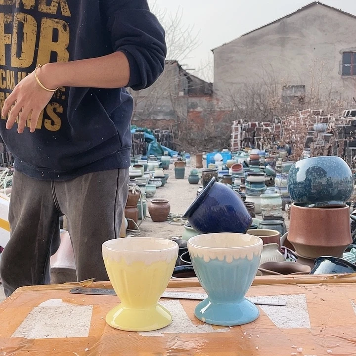 无铅玻璃宜兴紫砂花盆