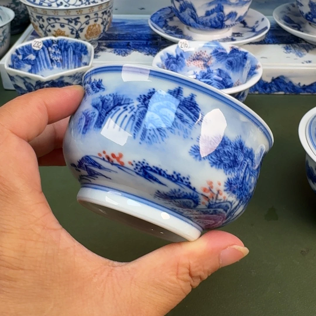 景德镇纯手绘茶具圆圆203