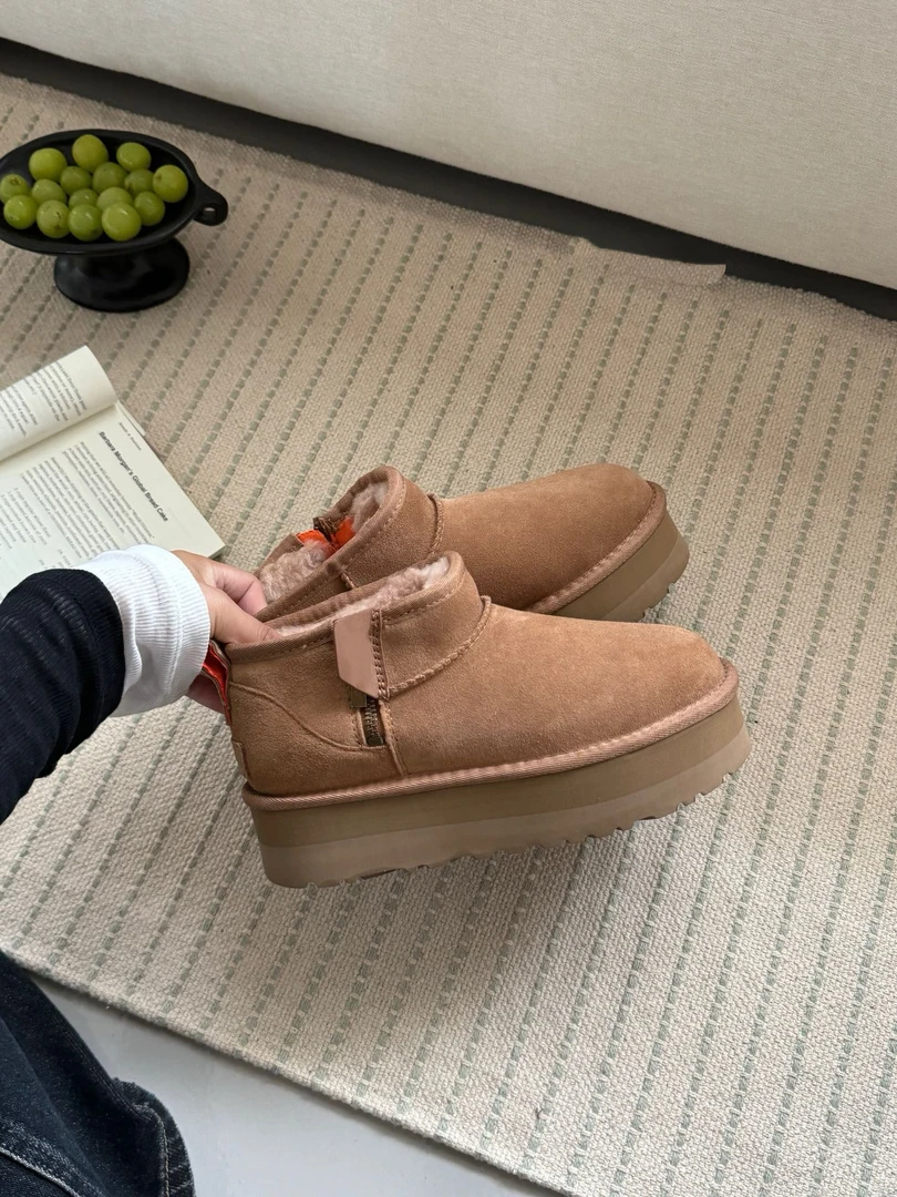 （mini拉链）冬季低帮时尚雪地靴
