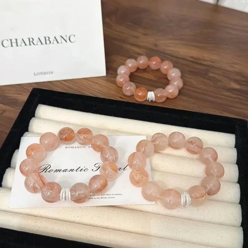 X1784[风眠花信]粉胶花手链高端轻奢手串多样性发一