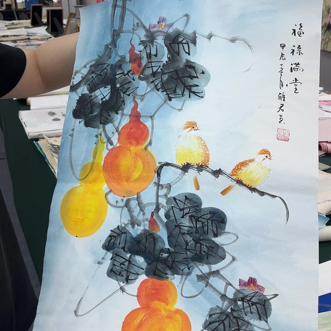 国画国画作品宣纸纯手绘