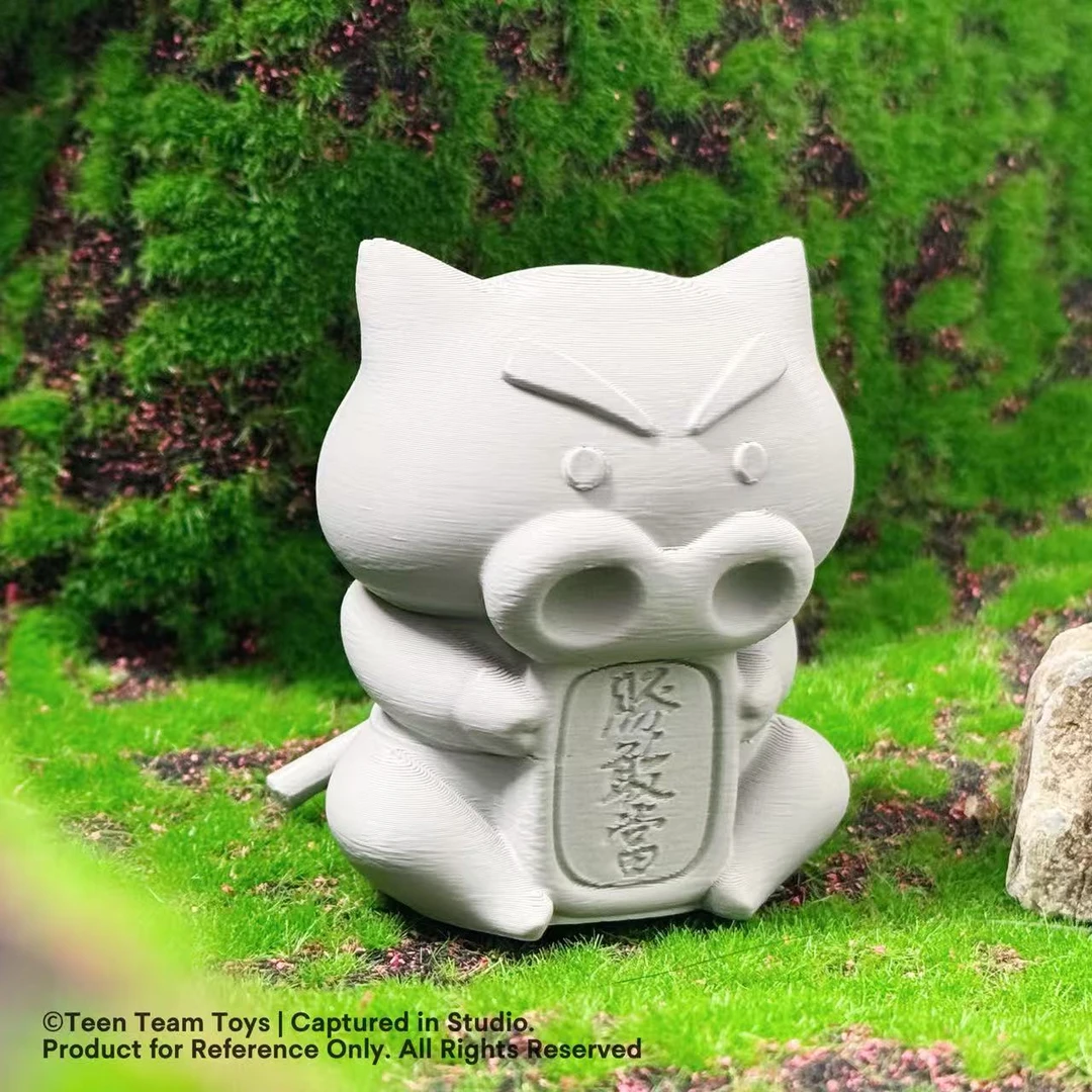 创意3D打印肥嘟嘟左卫门豚敢当家居摆件装饰桌面礼物装饰品 约7cm