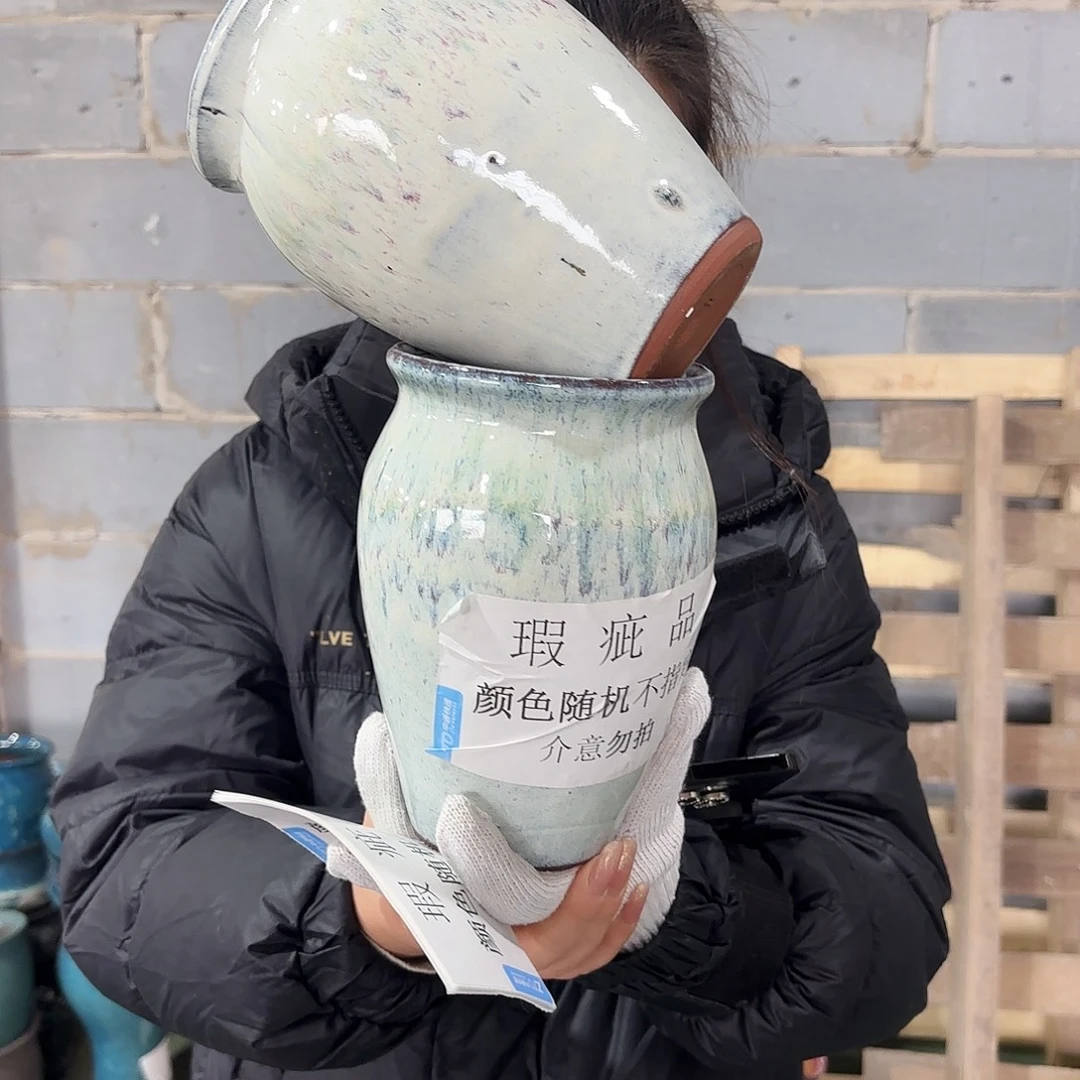 红陶瑕疵高18/13两个