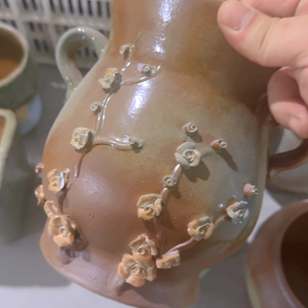 紫砂花盆瑕疵瑕疵