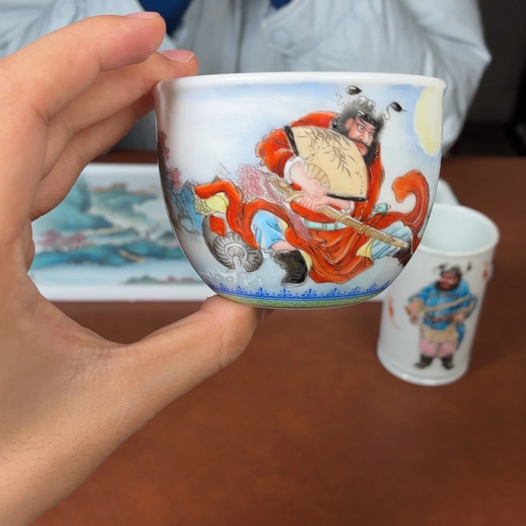 杯子瓷瓷姑娘景德镇陶瓷艺术