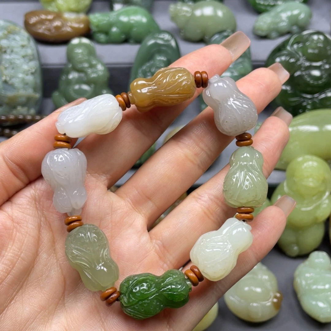 【闪购商品】手串未镶嵌和田玉继**石定制