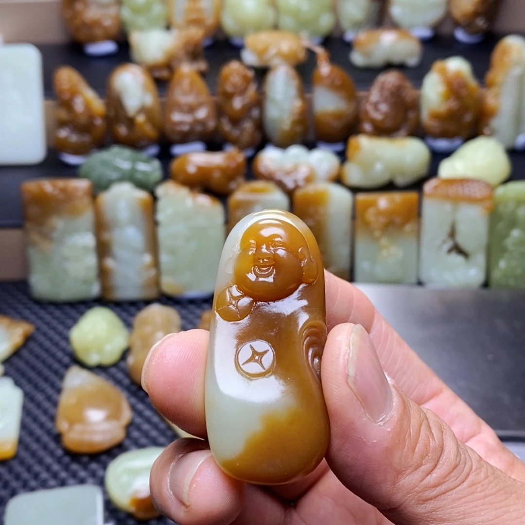 和田玉未镶嵌吊坠(不含链)