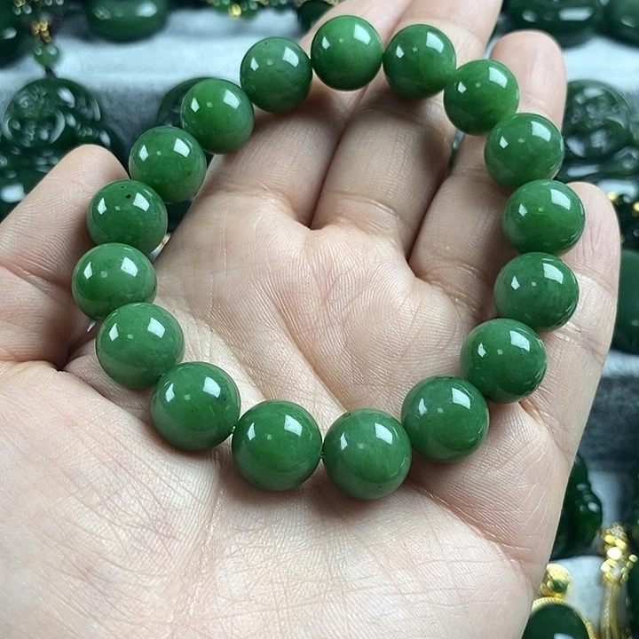 和田玉（碧玉）未镶嵌颈饰12mm