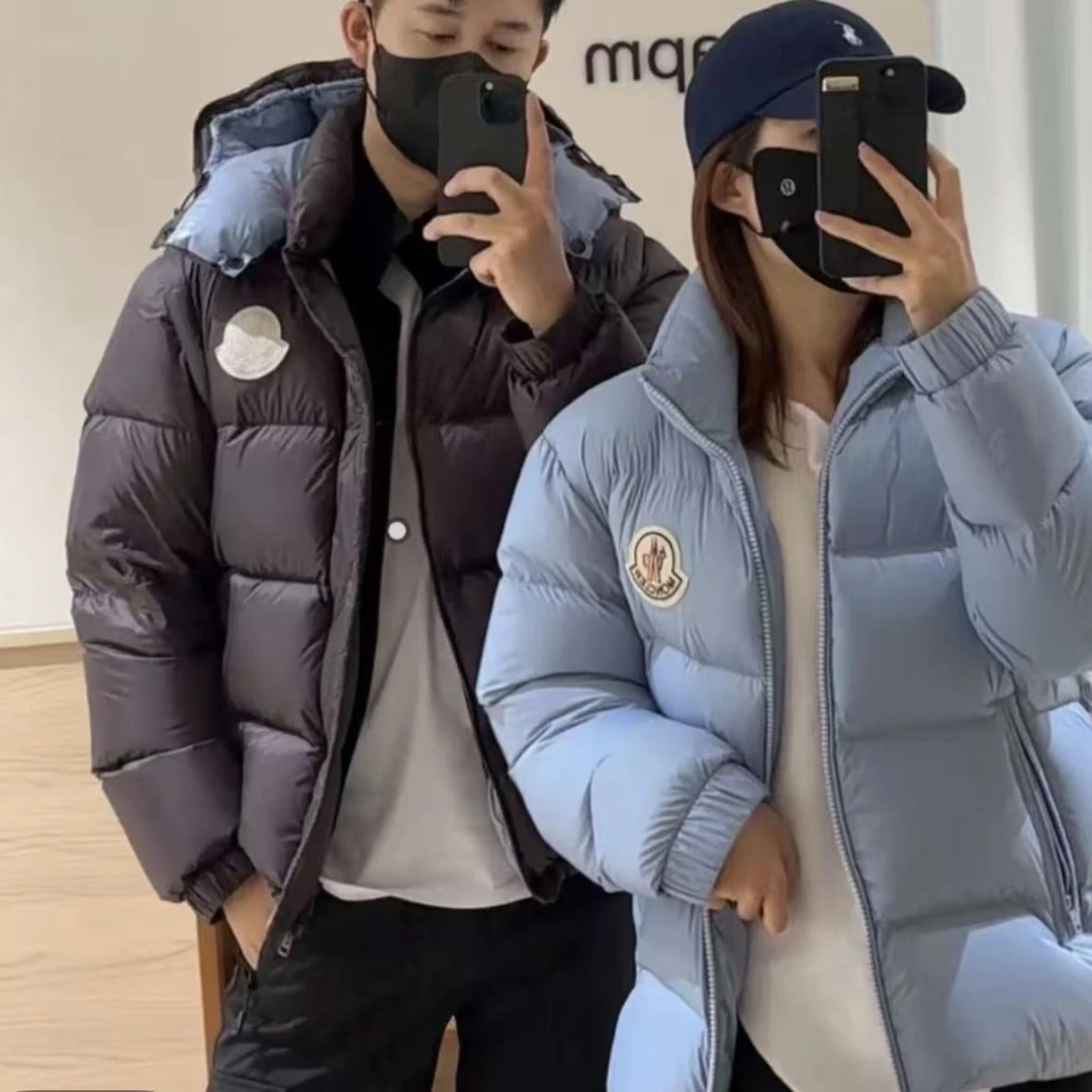 盟可莱短款休闲男女情侣装保暖羽绒服外套