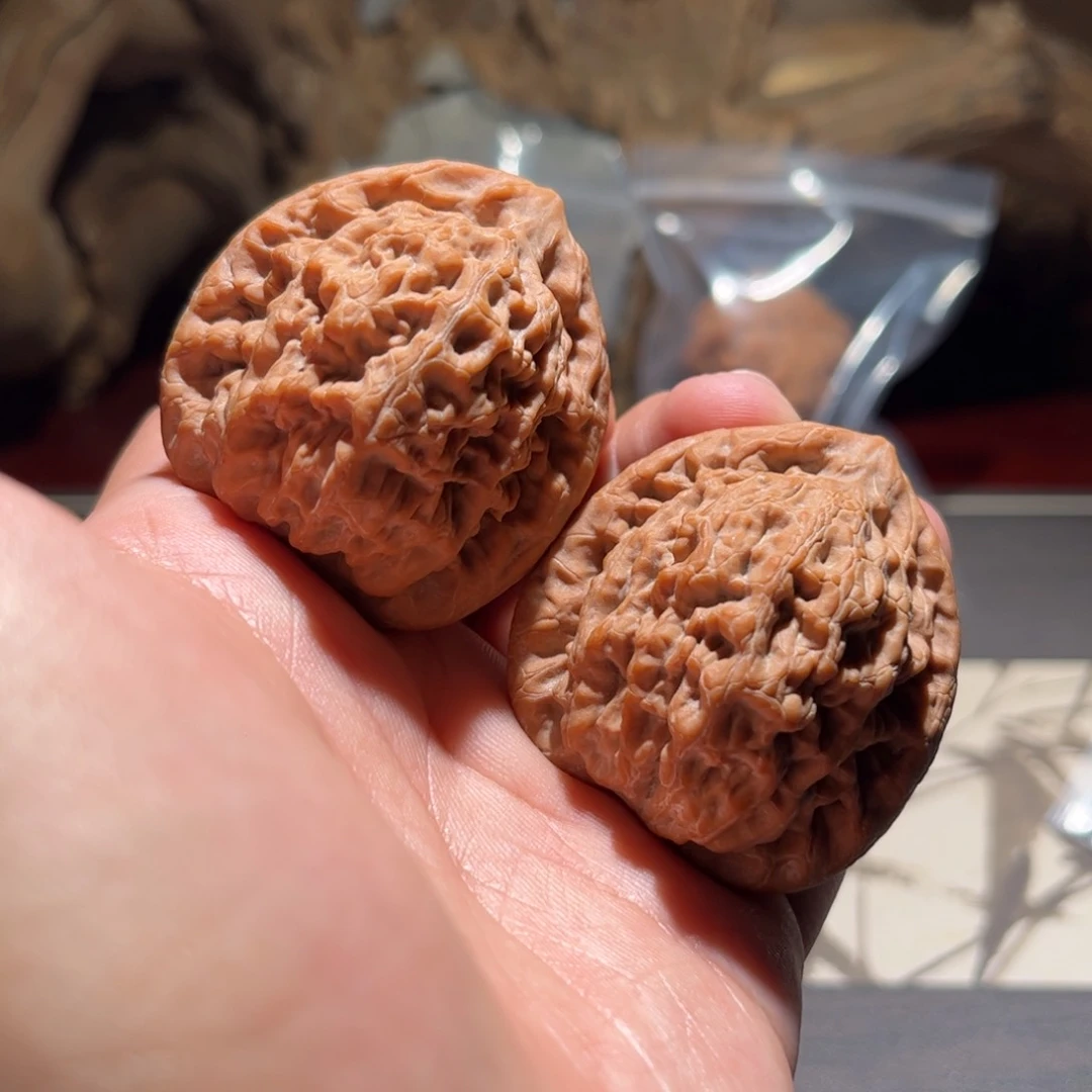 文玩核桃吊坠牛*哞43.5金公子