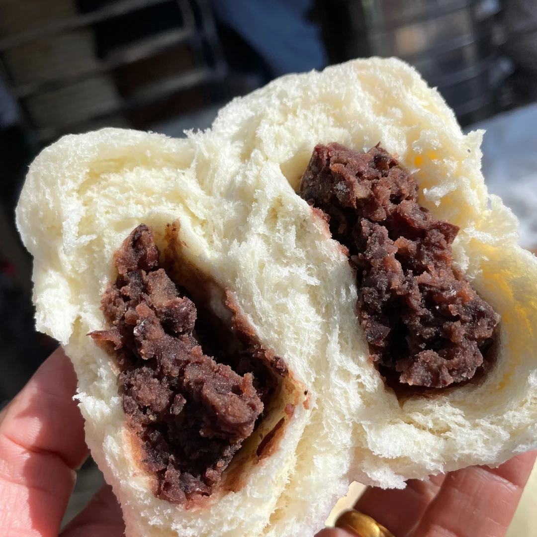 苏北手工红豆馒头