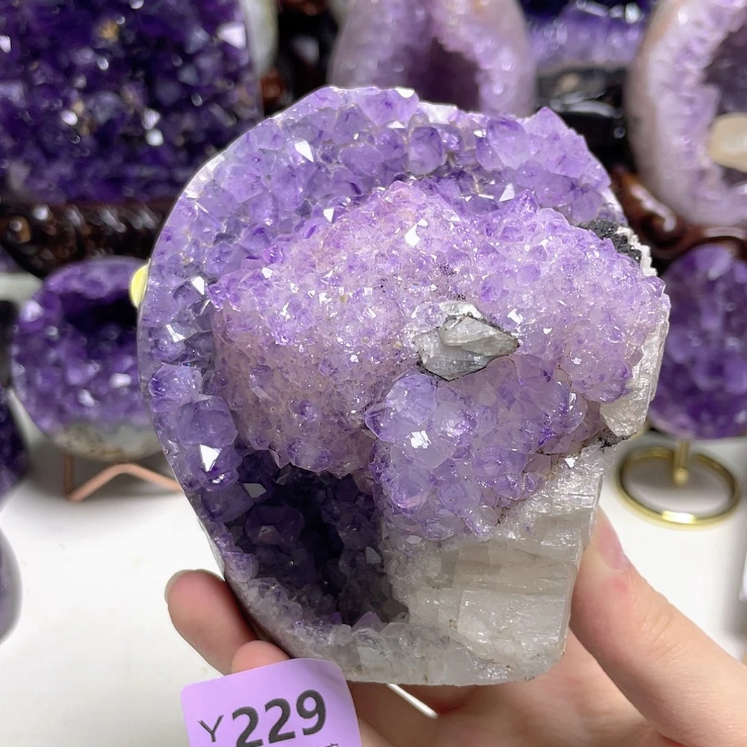 珠宝半成品紫晶未镶嵌