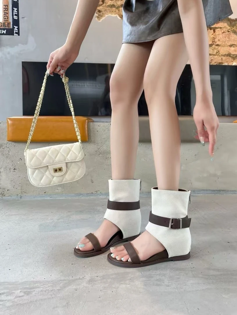 唐乐乐｜25new 夏季系列时尚百搭一字带ins风凉鞋 6073