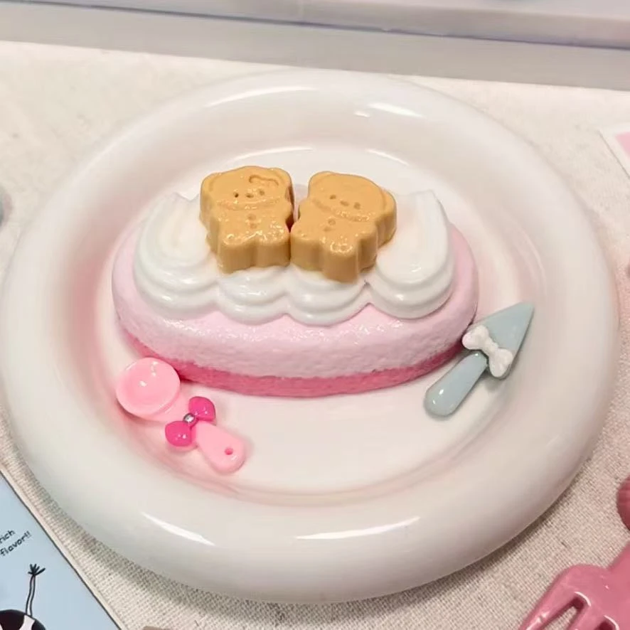 【直播代拆】—小熊饼干欧双色！！！食品级硅胶捏捏乐小鼻噶解压玩具