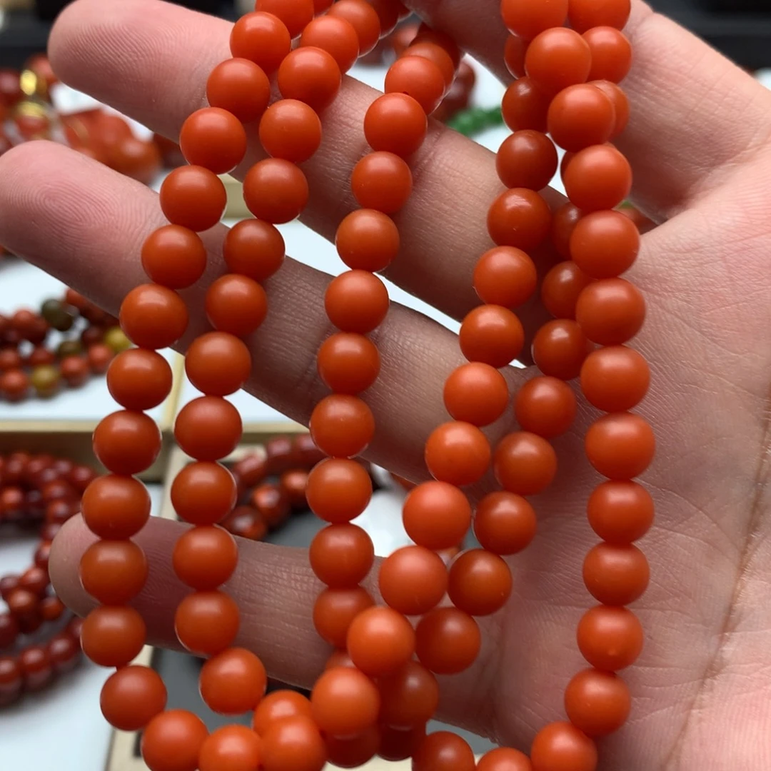 南红玛瑙手链未镶嵌