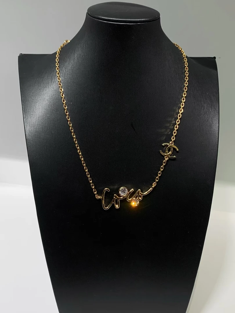 99新 Chanel/香奈儿 HIHI/24S双C字母镶钻项链11852098