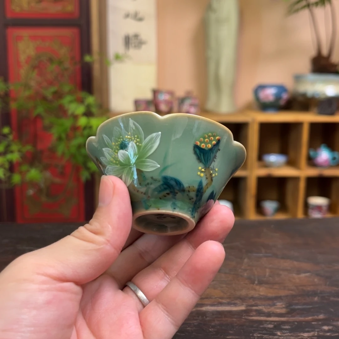 柴烧手工手绘陶瓷