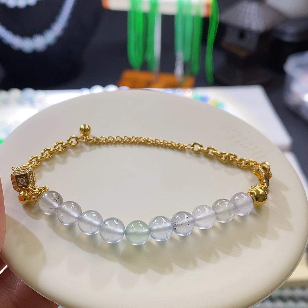 未镶嵌挂件翡翠手链