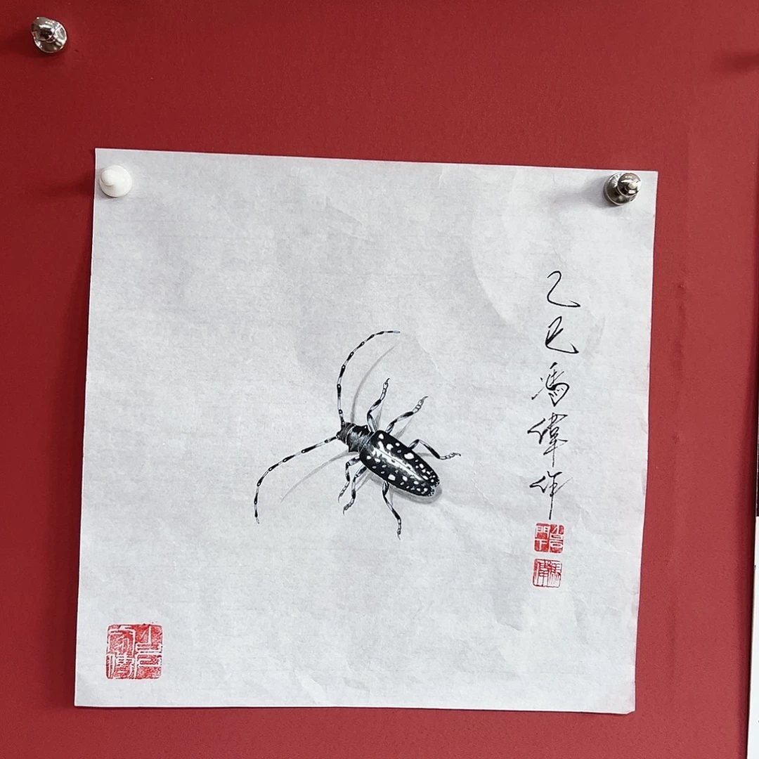 国画冯伟老师手绘国画作品慧