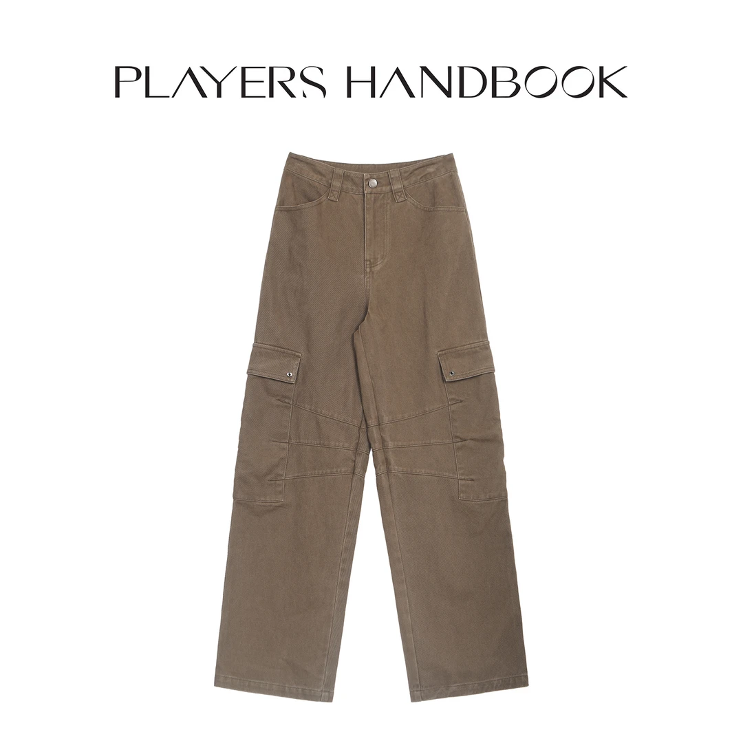 PH 《熔岩》复古潮流重工洗水大长腿时尚潮流百搭工装长裤 PH3205