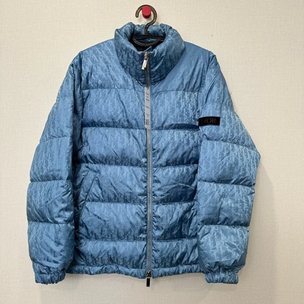 99新 DIOR/迪奥 蓝色满印羽绒服 尺码:44 20236