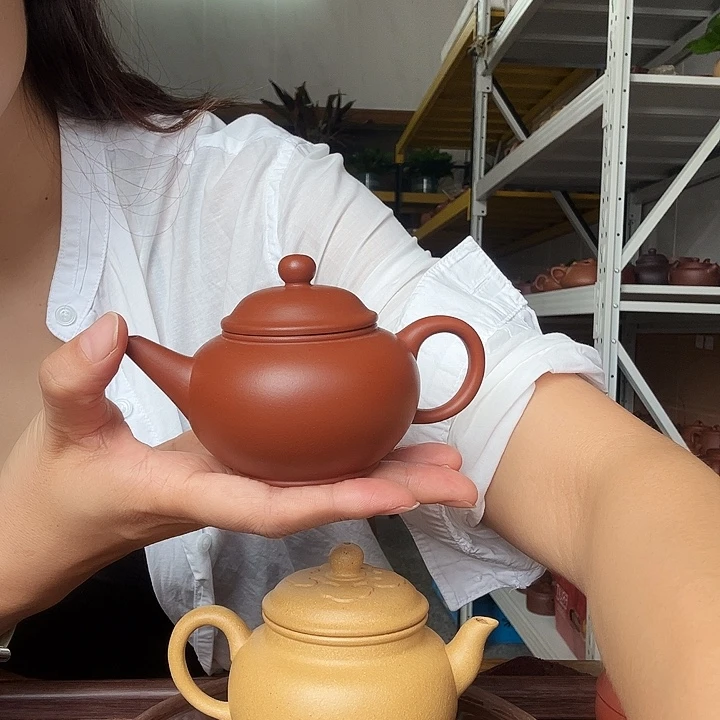 茶壶紫砂小红泥水平180cc