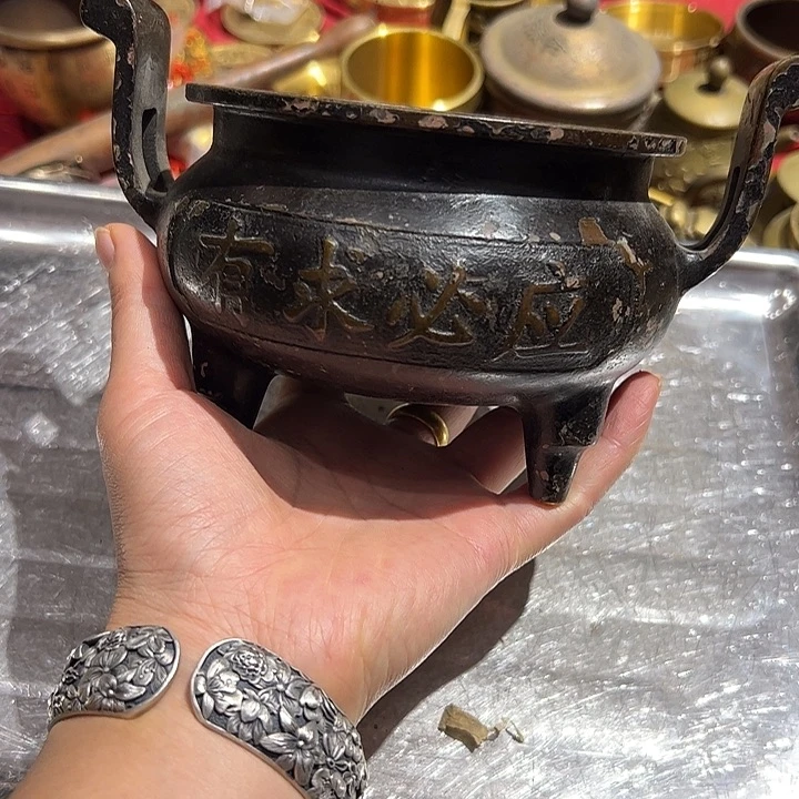 一***久微瑕疵黄铜摆件工艺品