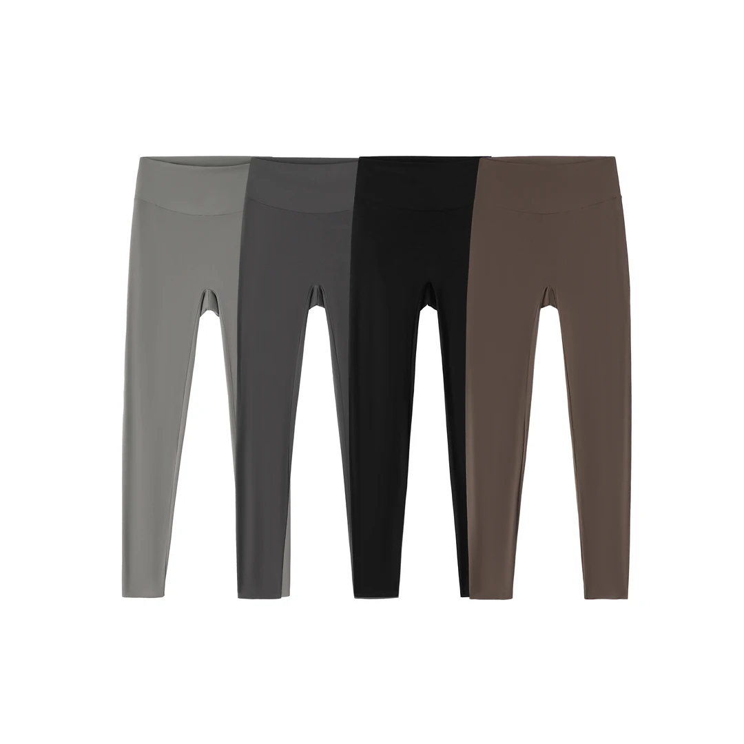 时尚潮流休闲百搭运动户外紧身外穿高腰瑜伽裤打底裤女-HT252512