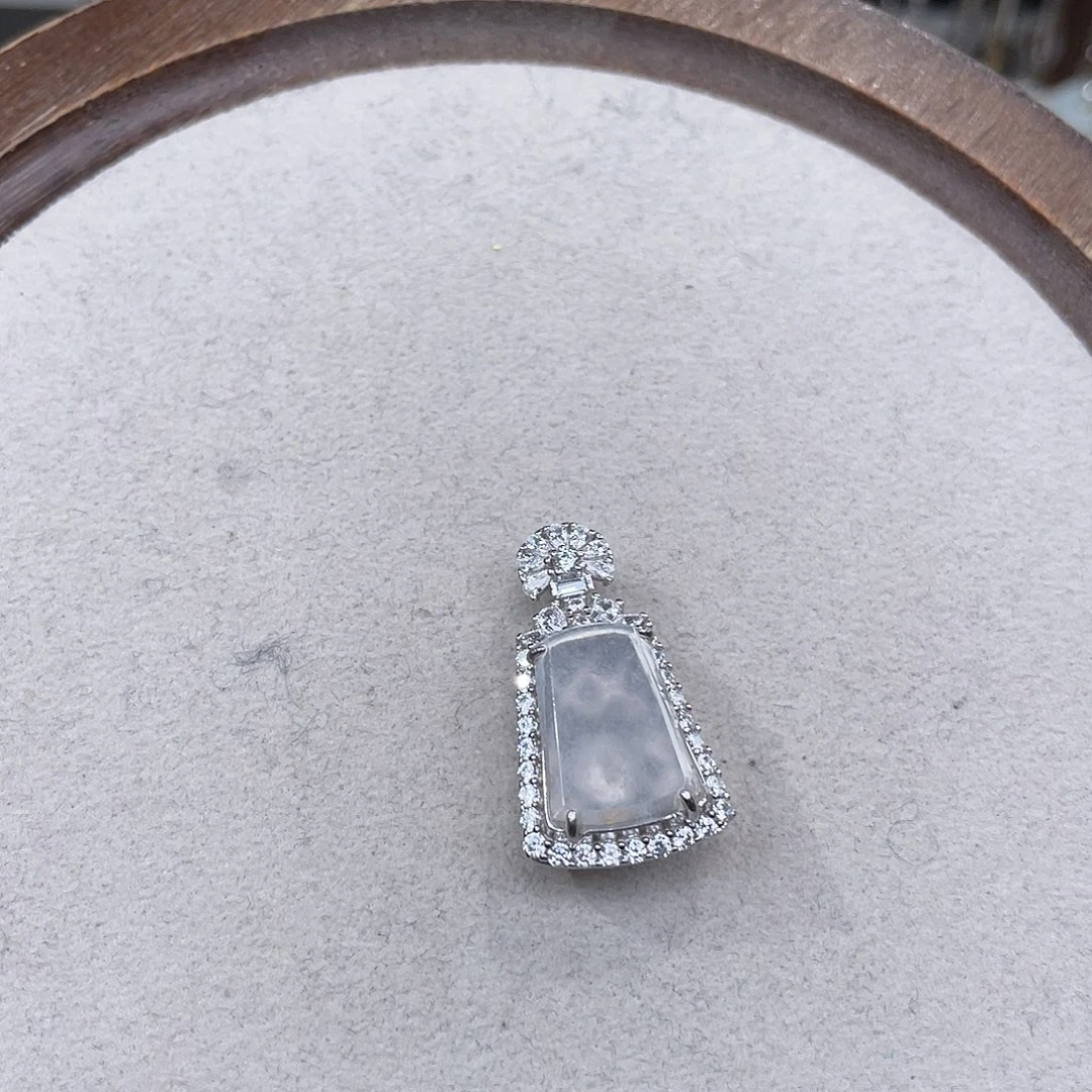 翡翠银S925镶嵌颈饰