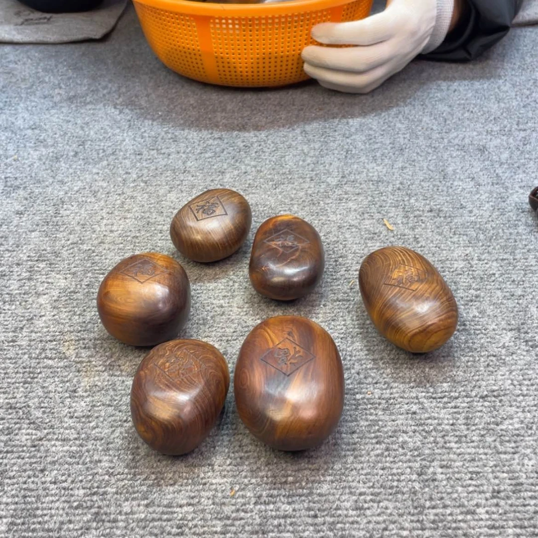 【闪购商品】柏木（崖柏）雷雷，福字手把，咖啡豆甜奶香